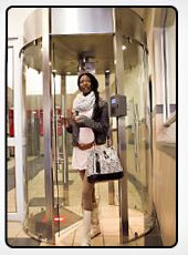 Full Height Curved Turnstile