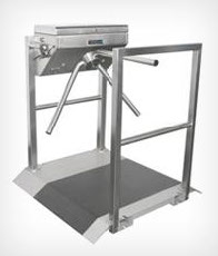 Turnstile with Platform and Rail