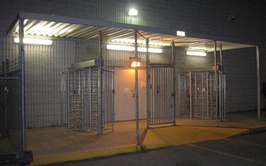 Tandem Turnstiles full height ADA gate Canopy